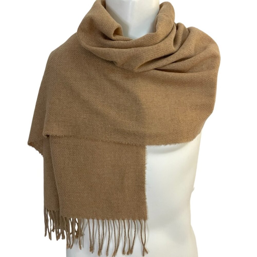 Christina Chiti Made in Italy Wool-Feel Oversized Scarf Wrap
